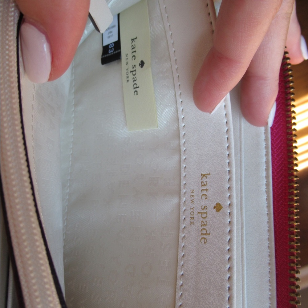 kate spade New York Pink Zip Around Leather Wallet - Picture 4 of 8